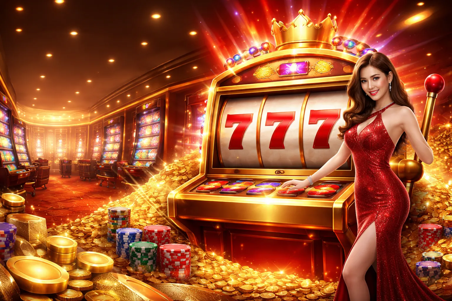 Biểu ngữ trò chơi Slot & Jackpot tại okvipas com